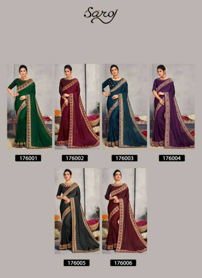 Saroj Miracle Fancy Latest Printed Festive Wear Silk Sarees Collection